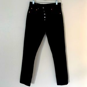 Black Levi’s 501 Skinny 25/30